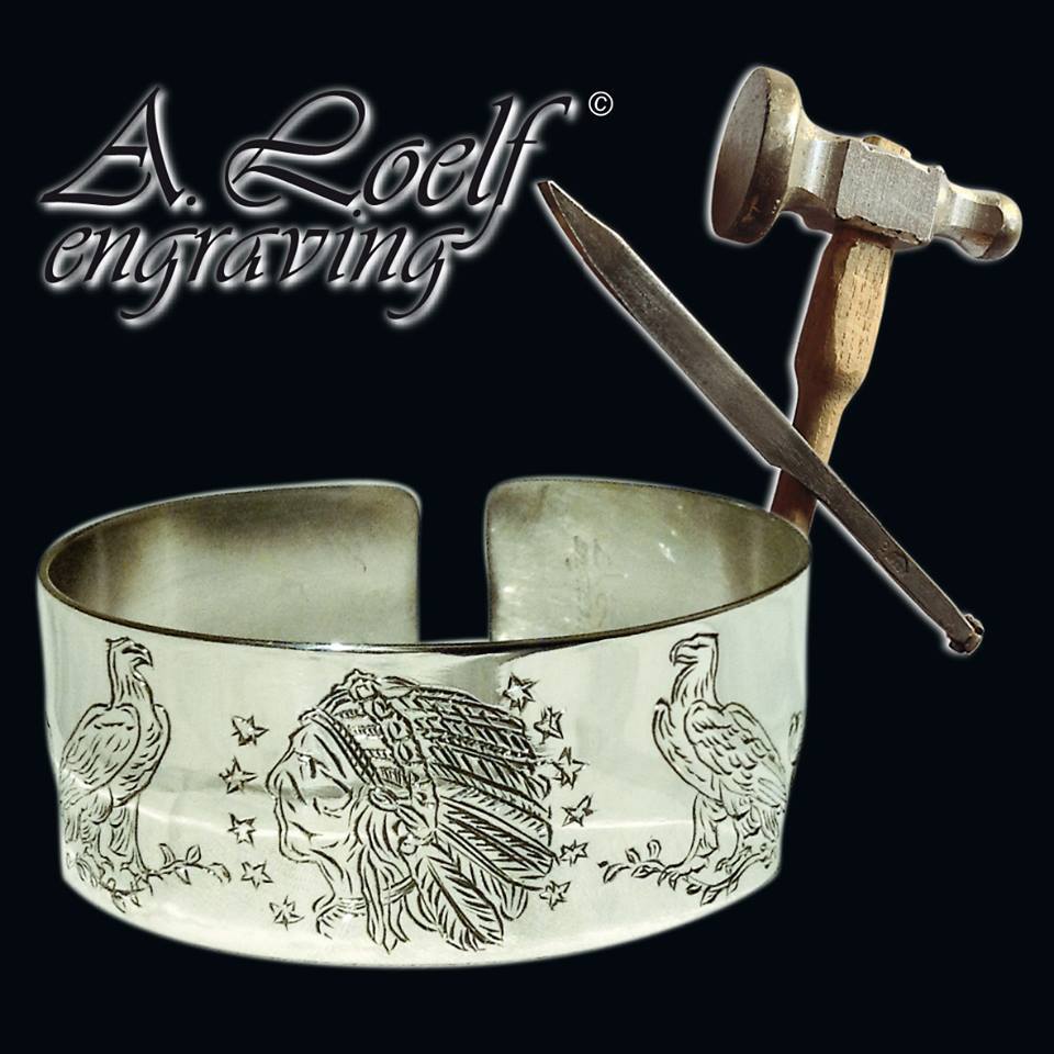 engraved silver bangles - handgravierte silber armreifen